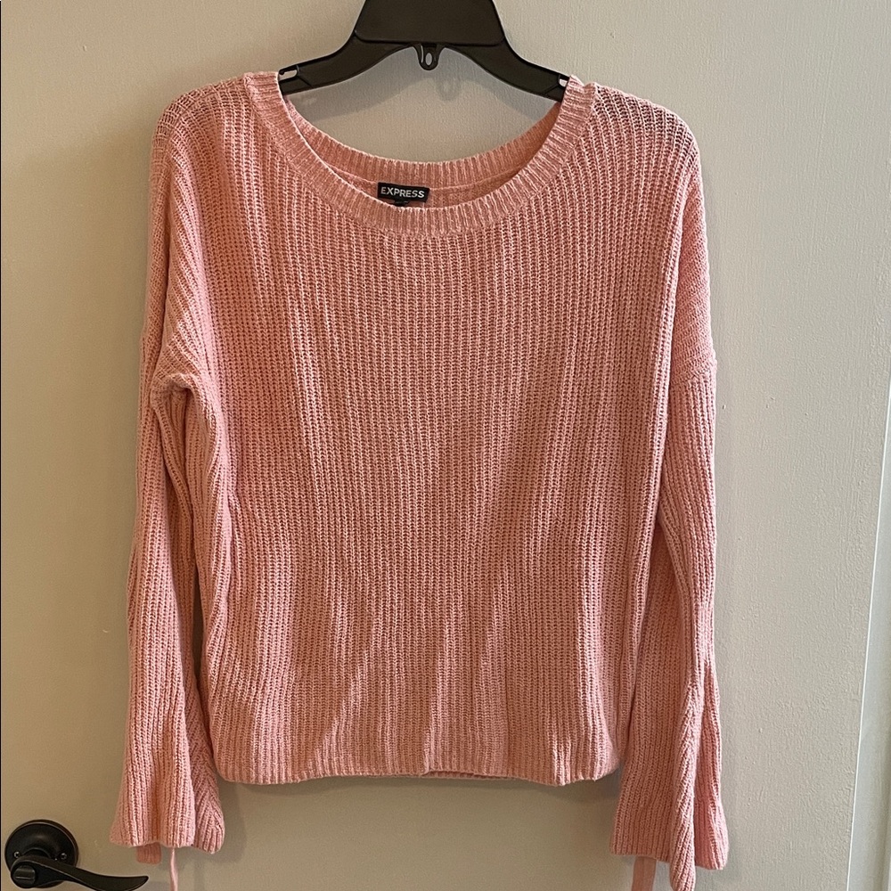 Express Women's Soft Blush Crew Neck Sweater